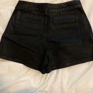 Faux leather hot pants!